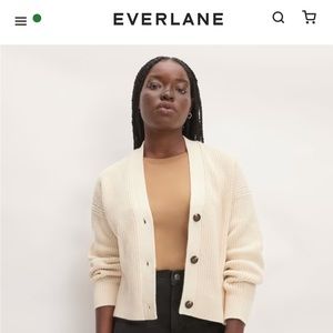 Everlane The Organic Cotton Relaxed
Cardigan Large